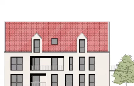 Eigentumswohnungen Obernau Ansicht Süd-Ost