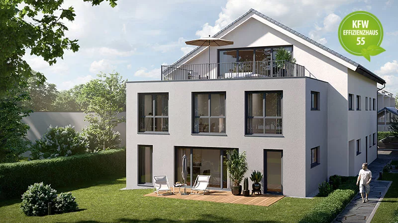 Energiesparhaus mit vier Wohneinheiten (Goldbach)