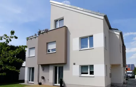 Referenz: Vierfamilienhaus Obernau Haydstraße (Rückansicht)
