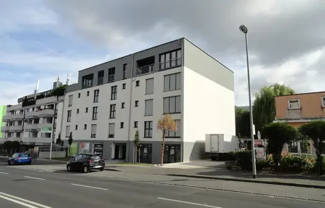 Referenz Studentenapartments Quartier 105 Achaffenburg - Außenansicht